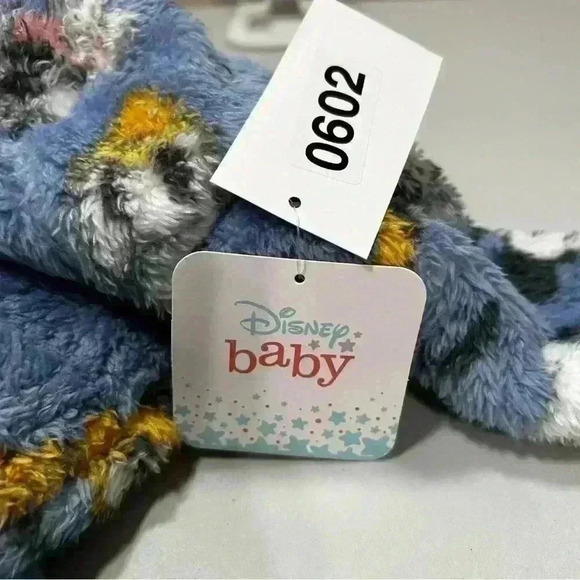 Disney Baby Character Fuzzy Blue Unisex 2 Piece Warm Soft Outfit Size 12 months - Picture 7 of 10